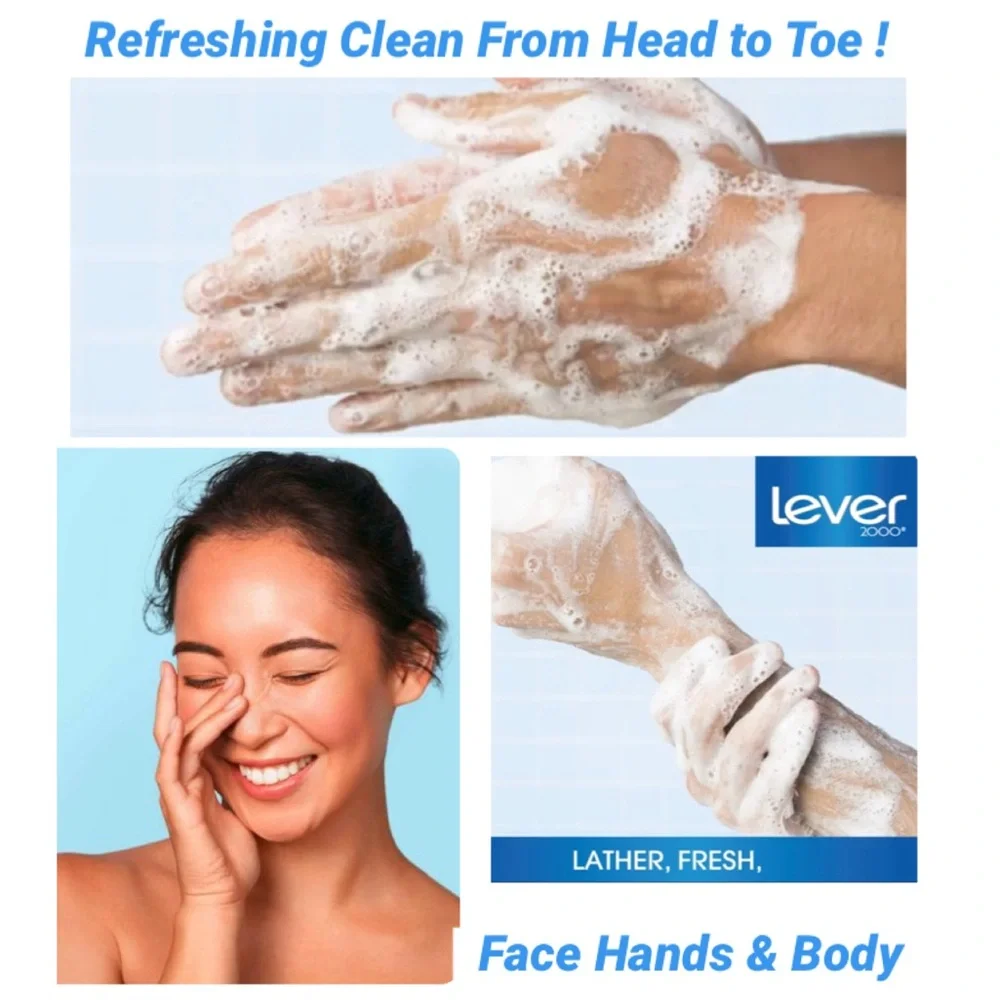 Lever 2000 Original Bar Soap Bundle Lot 6 Pack 4 oz each NEW Blue White Package